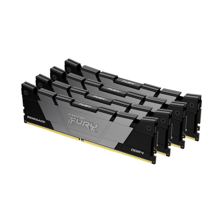 Üzemi memória Kingston FURY Renegade Black 32GB (4x8GB) DDR4 3200MHz CL16 KF432C16RB2K4/32 KF432C16RB2K4-32