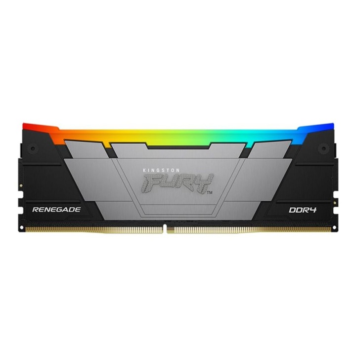 Kingston FURY Renegade RGB - DDR4 - kit - 64 GB: 2 x 32 GB - DIMM 288-pin - 3200 MHz / PC4-25600 - unbuffered (KF432C16RB2AK2/64)