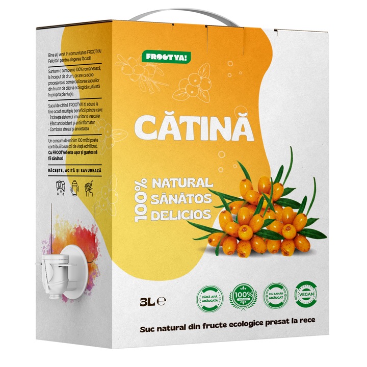 Suc Catina 100% Natural, 3L - Presat la Rece, Fara Conservanti