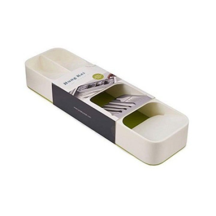 Evőeszköztartó 5 rekeszes PVC, 39, 5x11x5 cm, Wei 14191
