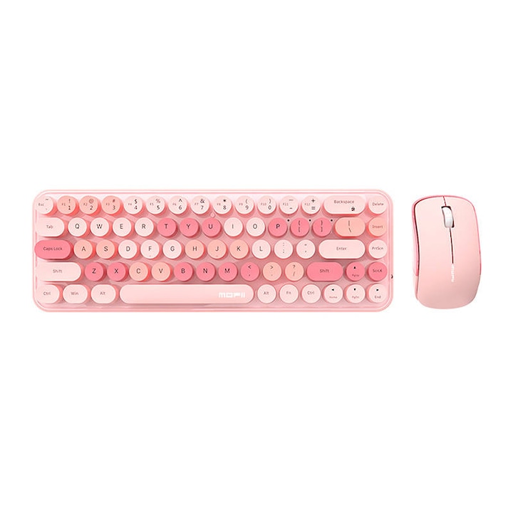 Kit taste gaming NuPhy Numoji nSA Profile Dye-sub PBT Keycaps, layout US, compatibil cu tastaturi mecanice, nuanta inchisa