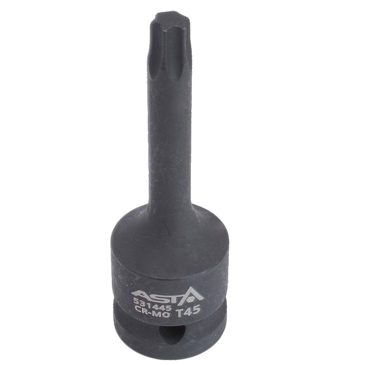 Cheie impact tip Torx, lunga 78mm, T45, 1/2", Asta
