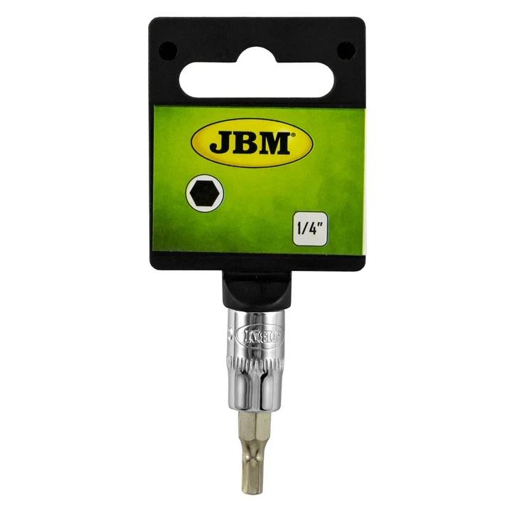Cheie tubulara Jbm, prindere 1/4 inch, cu bit imbus 4 mm