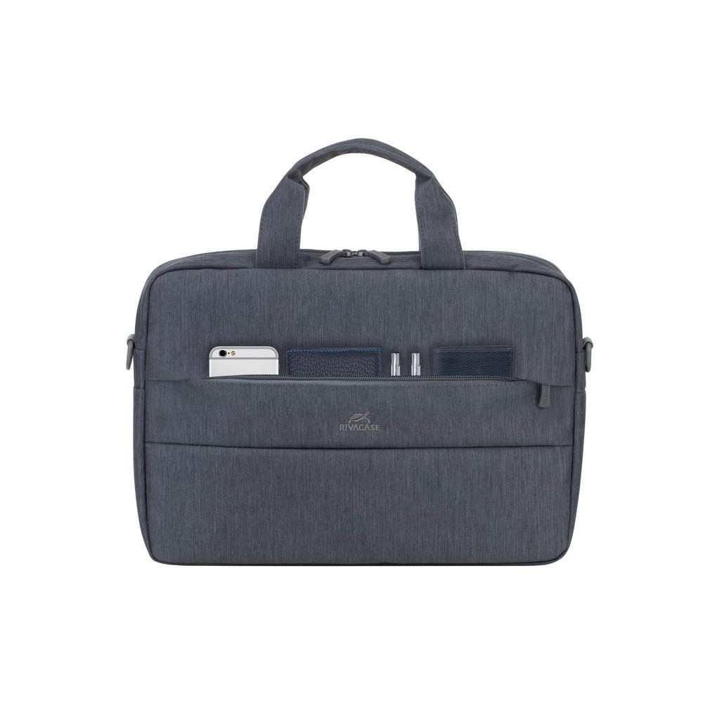 Geanta antifurt pentru laptop, RivaCase, 14", Gri