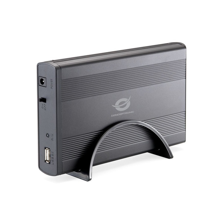 Conceptronic 3 "5" USB 2.0 SATAIII HDD Enclosure Fekete, Mobilrack