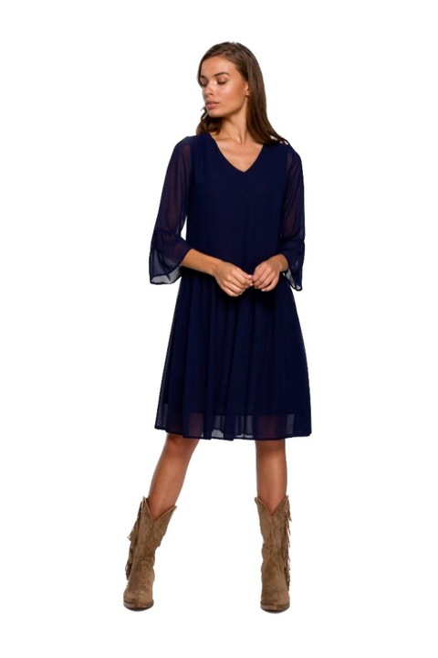 Style Női mini ruha Larad S236 sötétkék, Sötétkék