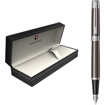 Stilou Sheaffer 300, Metallic Grey CT, in caseta de cadou Stilou Sheaffer 300, Metallic Grey CT, in caseta de cadou
