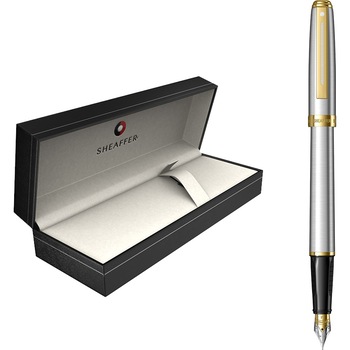 Stilou Sheaffer Prelude Brushed Chrome GT, in Caseta de cadou Stilou Sheaffer Prelude Brushed Chrome GT, in Caseta de cadou