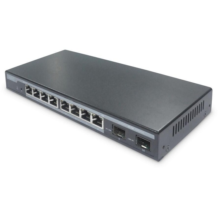 Digitus L2 managed Gigabit Ethernet PoE Switch, 151414, Switch