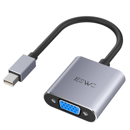 Адаптер за монитор, JESWO, Mini DisplayPort/VGA, 1080P, сребрист - eMAG.bg