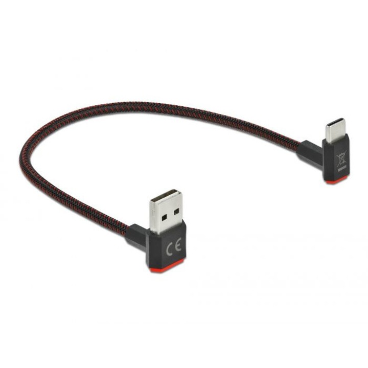 Cablu USB tip C, Delock, Negru