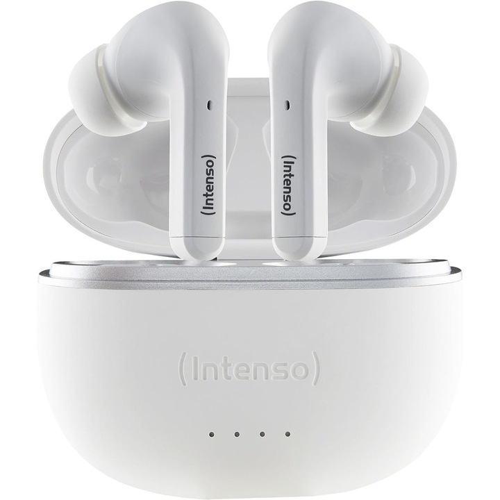 Intenso Buds T302A Bluetooth Fülhallgató, ANC, Mikrofon, Fehér
