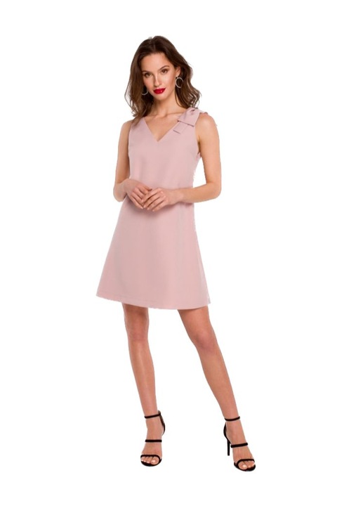 Makover Női mini ruha Ygraigan K128 sötét rózsaszín, Rózsaszín, XL