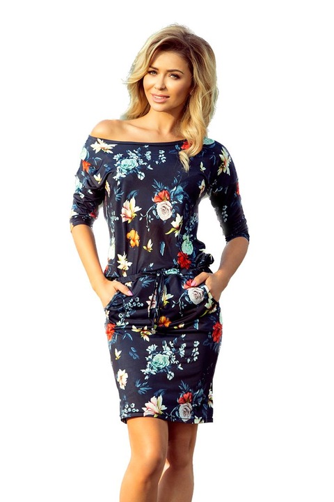 Numoco Női mini ruha Avanell sötétkék, Sötétkék