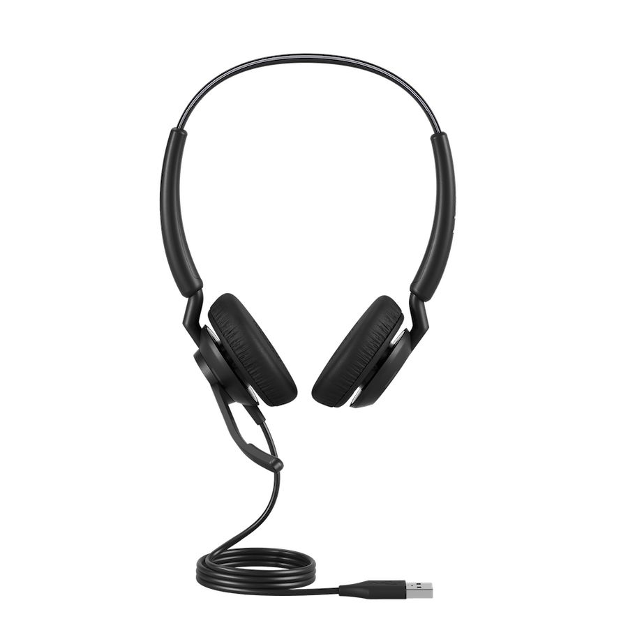 Casti cu fir, Jabra, Engage, 1.6 m, Negru
