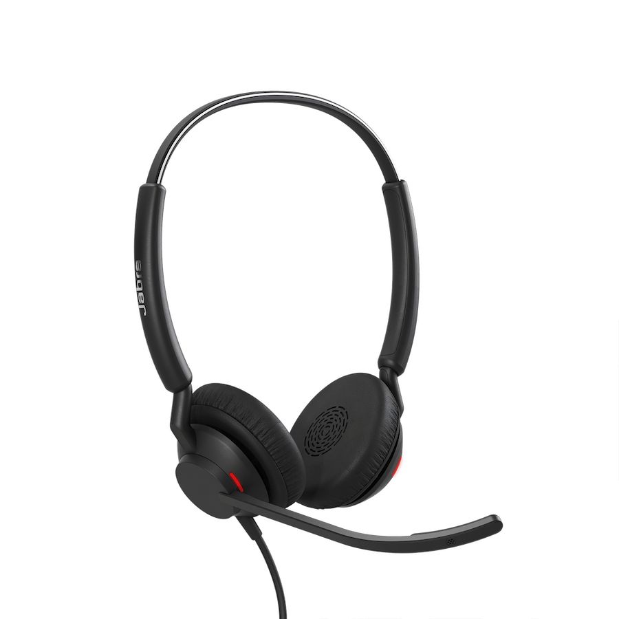 Casti cu fir, Jabra, Engage, 1.6 m, Negru