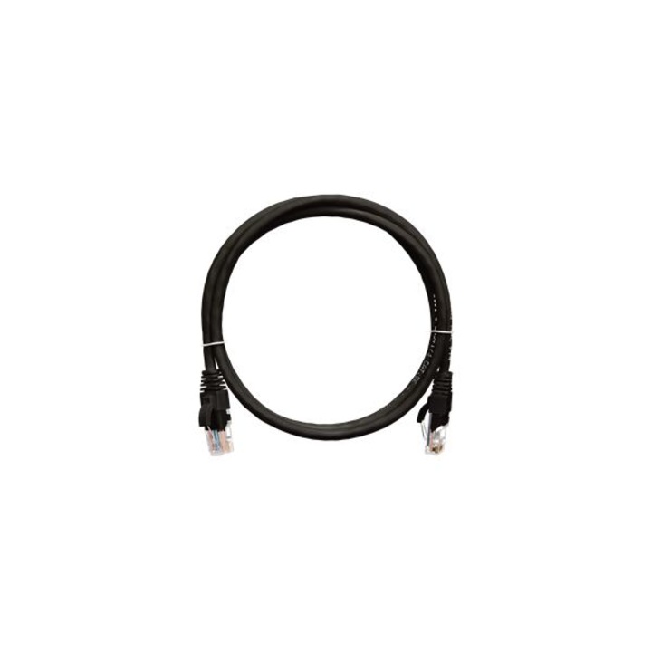 Кабел NIKOMAX CAT5e U-UTP Patch 0,5 м черен, мрежови кабели