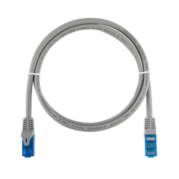 NIKOMAX CAT6A S-FTP Patch Cable 2m Grey, 216108, Hálózati kábelek