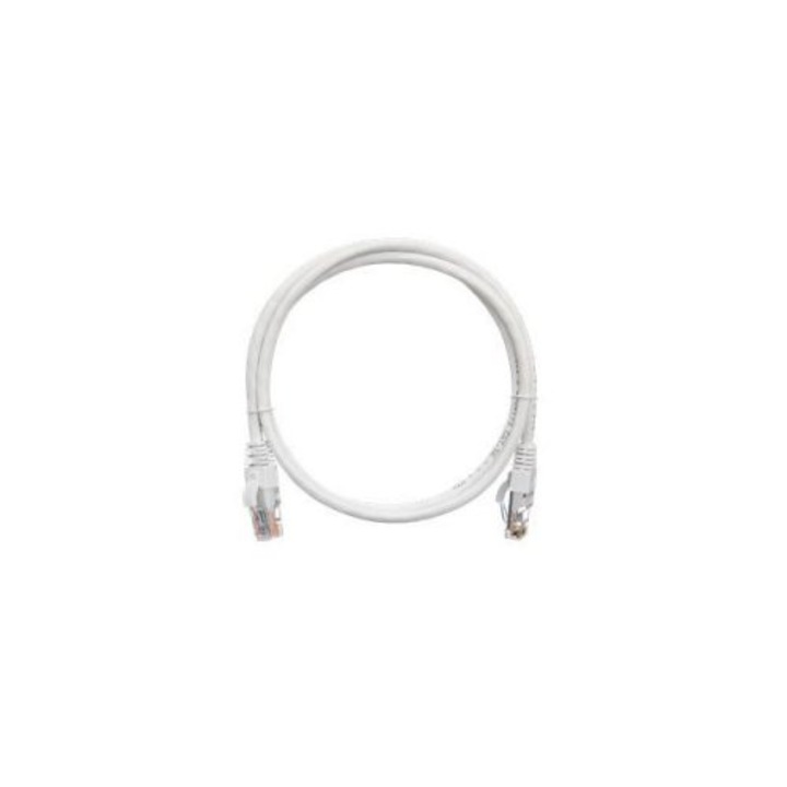 NIKOMAX CAT6A S-FTP Patch Cable 1m White, 216176, Hálózati kábelek