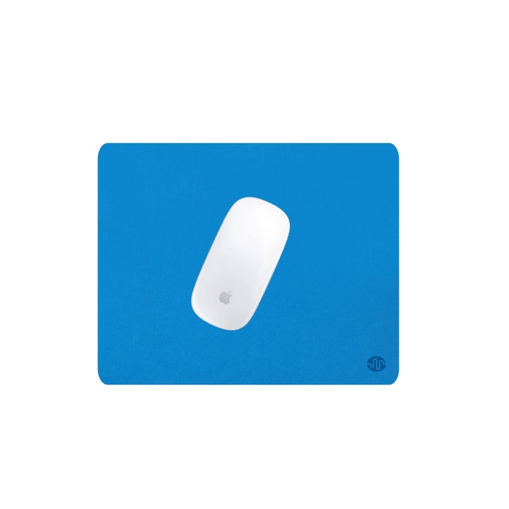 Minimalista PadForce egérpad szintetikus gyapjúból irodába, Gaming, Office - kék, 27x21.5cm