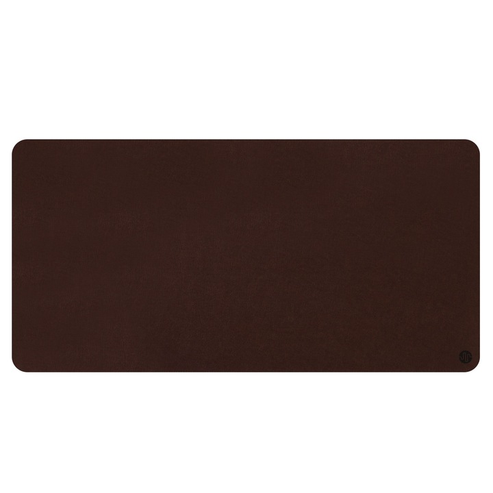 Mousepad PadForce® Minimalist din Lana Sintetica pentru birou, Gaming, Office, antiderapant - Maro, 140x60cm