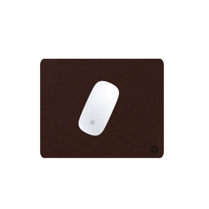Minimalista PadForce egérpad szintetikus gyapjúból irodába, Gaming, Office - barna, 27x21.5cm