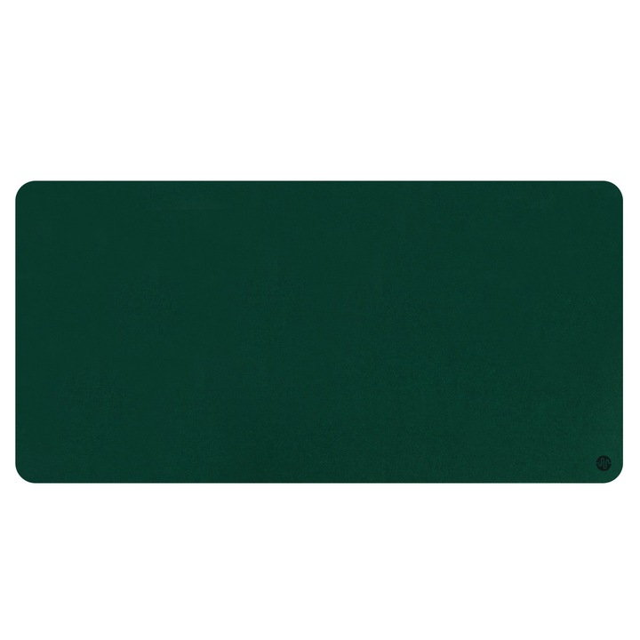 Mousepad PadForce® Minimalist din Lana Sintetica pentru birou, Gaming, Office, antiderapant - Verde, 140x60cm