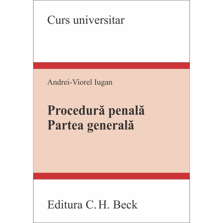 Procedura penala. Partea generala - 2023