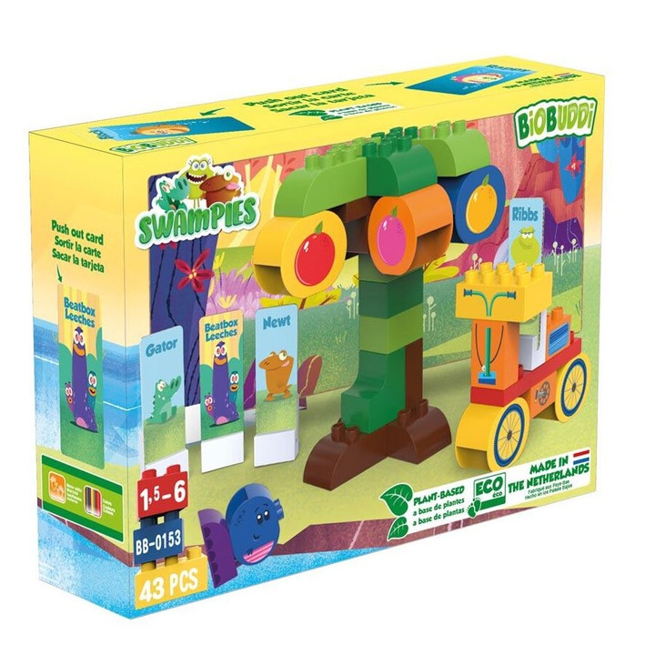 Constructor, BioBuddi, Swampies, Monstru, 43 piese