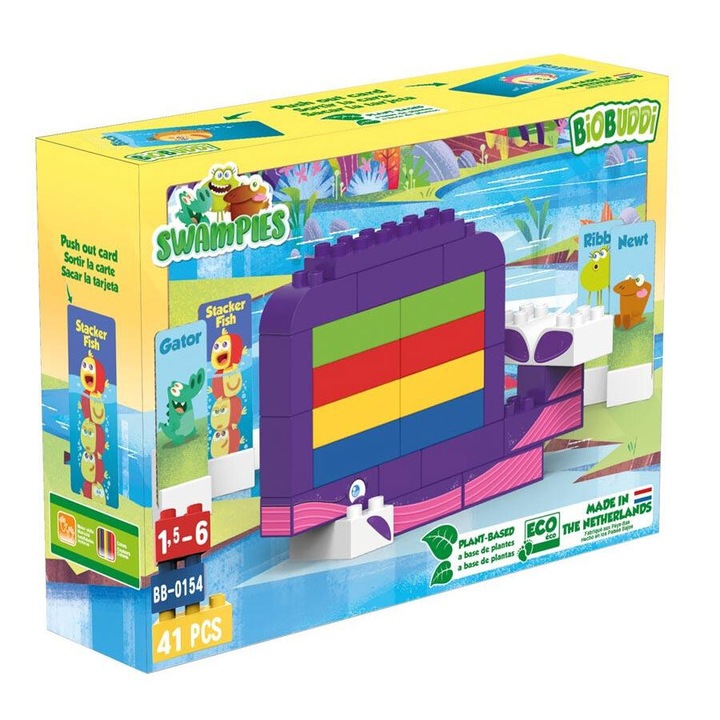 Constructor, BioBuddi, Swampies, Creatura din rau, 41 piese