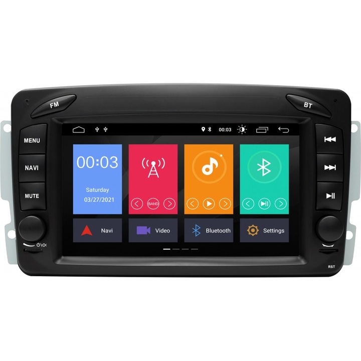 Мултимедия с навигация ZT, за MERCEDES-BENZ C CLASS W203 CLK W209 7”, Android, 4+2+16, 9280