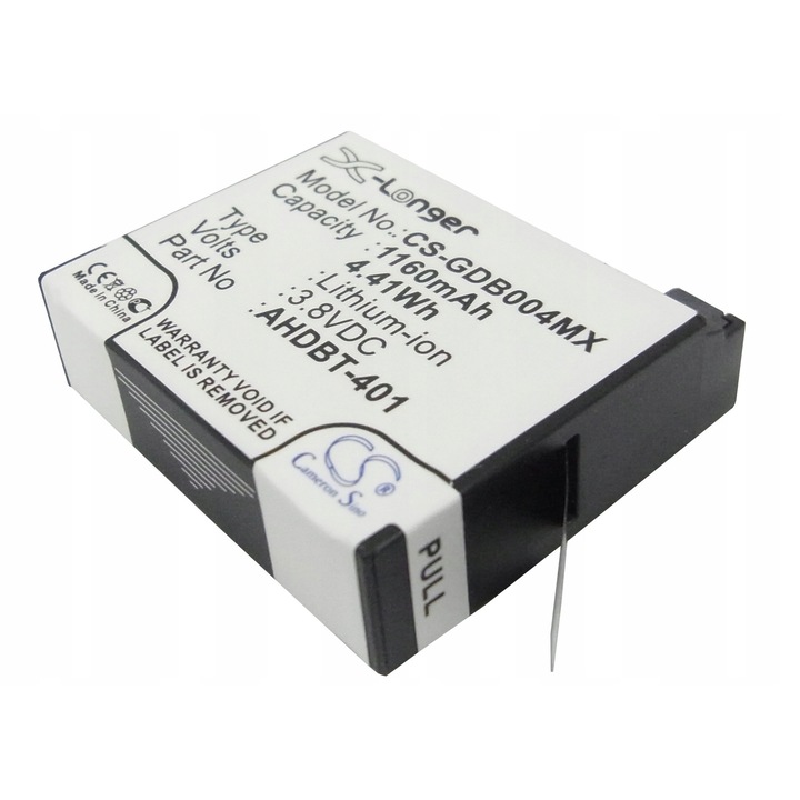 Baterie AHDBT-401 pentru GoPro Hero 4, HERO4, CS-GDB004MX