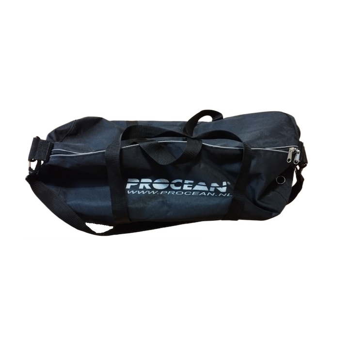 Hengeres táska búvárfelszereléshez, Procean Round Gear Bag Szürke Csíkok, fekete, 62/32 cm