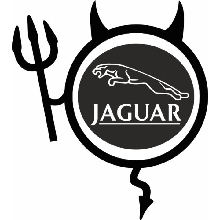 Стикер за кола Image, Dracusor JAGUAR, 19 х 21 см, Черен