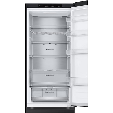 Combina frigorifica LG GBV7280DEV, 387 l, Clasa D, No Frost, WiFi, Smart Diagnosis, H 203 cm, Negru