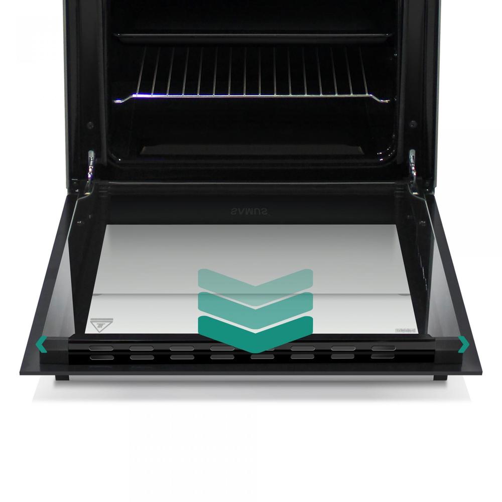 Aragaz Samus SM664APGS, 4 Arzatoare gaz, 1 Wok, Cuptor gaz, Aprindere electrica plita si cuptor, Timer, Grill, Alb