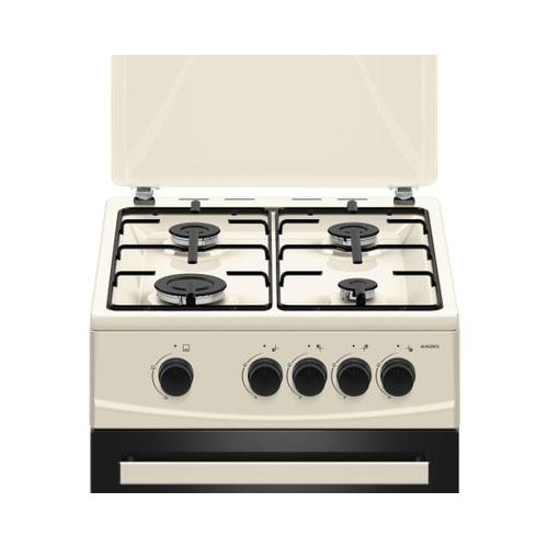 Aragaz Albatros AL452BCS, 4 Arzatoare gaz, Cuptor gaz, Siguranta plita si cuptor, Geam dublu la cuptor, Bej