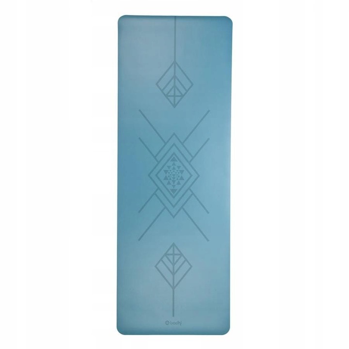 Covor de exercitii, Bodhi Yoga, Phoenix, 185x66 cm, 4mm, albastru