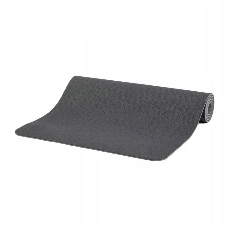Covor de exercitii, Bodhi Yoga, Lotus Pro III, 185x60 cm, 6mm, negru