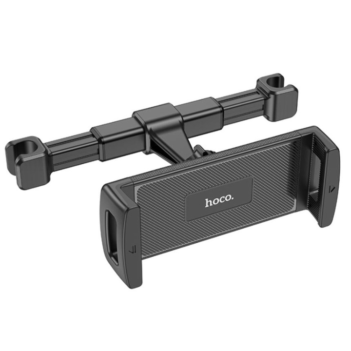 Стойка за кола за телефон и таблет 4.7, X293, 12.9" с щипка за подглавник, X293, черна