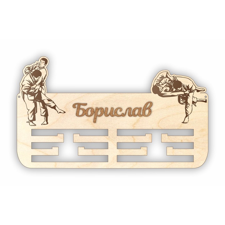 Закачалка за Медали, Бойни Изкуства, Дървен, 40 x 23, 4 см