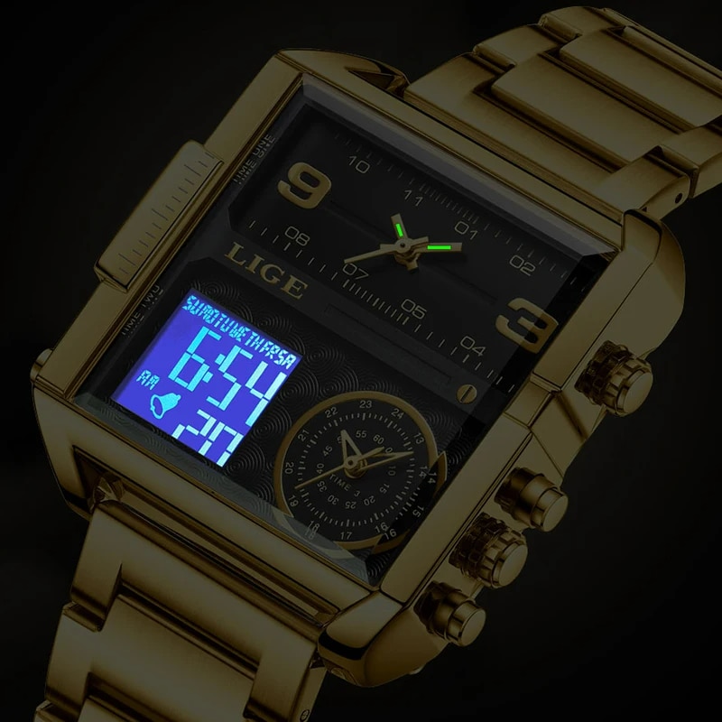 Ceas De Mana Barbati Lige Elegant Casual Luxury Fashion Digital Analog