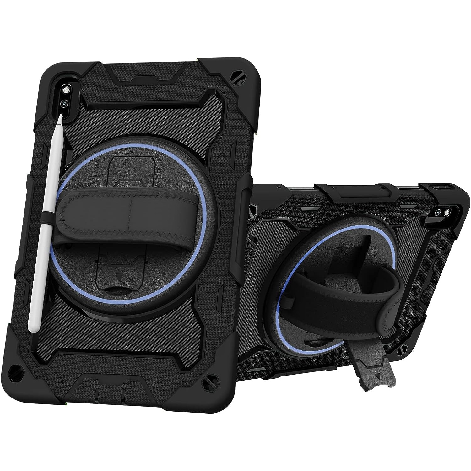 Husa Shockproof Armor, Sigloo, pentru tableta Huawei Matepad pro 11 2024/2022, 11inch, Heavy Duty 2 In1 Hybrid Cover, cu suport smart pen, Black