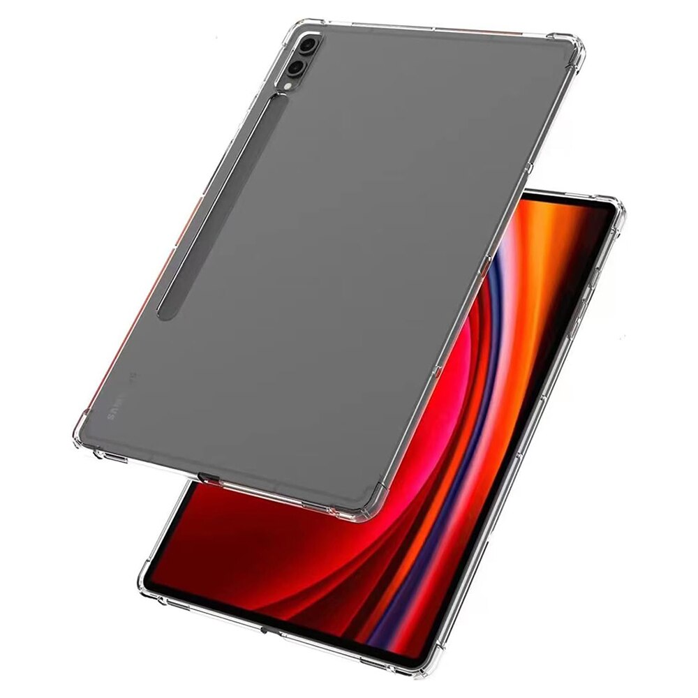 Husa compatibila cu Samsung Galaxy Tab S9 Plus, 12.4", Protectie antisoc, Silicon Ultra Slim High Tech, Crystal Clear