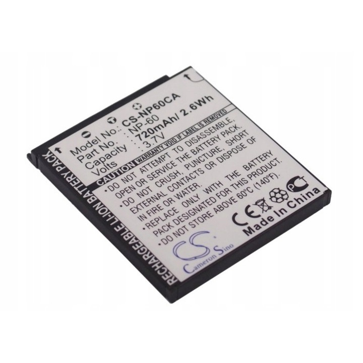 Acumulator NP-60, NP60 pentru Casio Exilim, CS-NP60CA