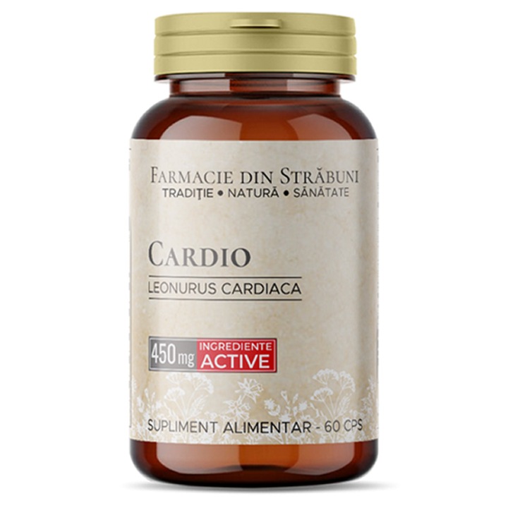 Supliment natural Cardio 60 cps, 450 mg, Farmacie Din Strabuni