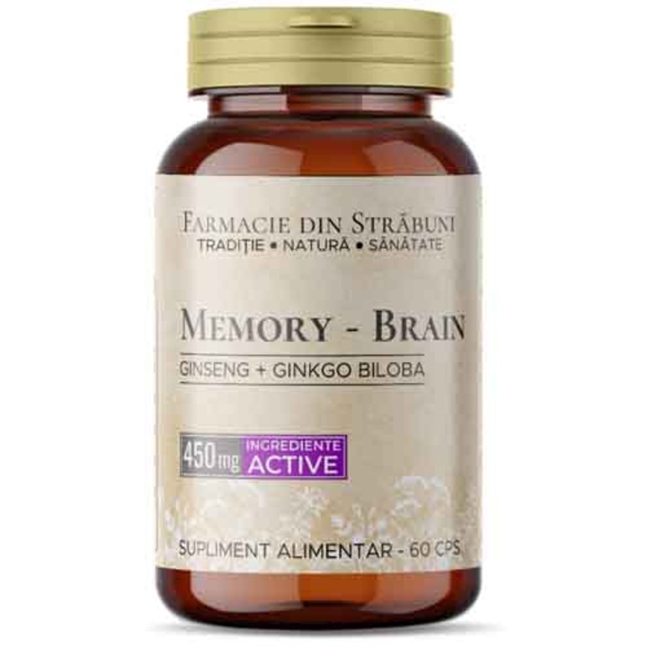 Supliment Natural Memory - Brain 60 capsule, Farmacie din Strabuni