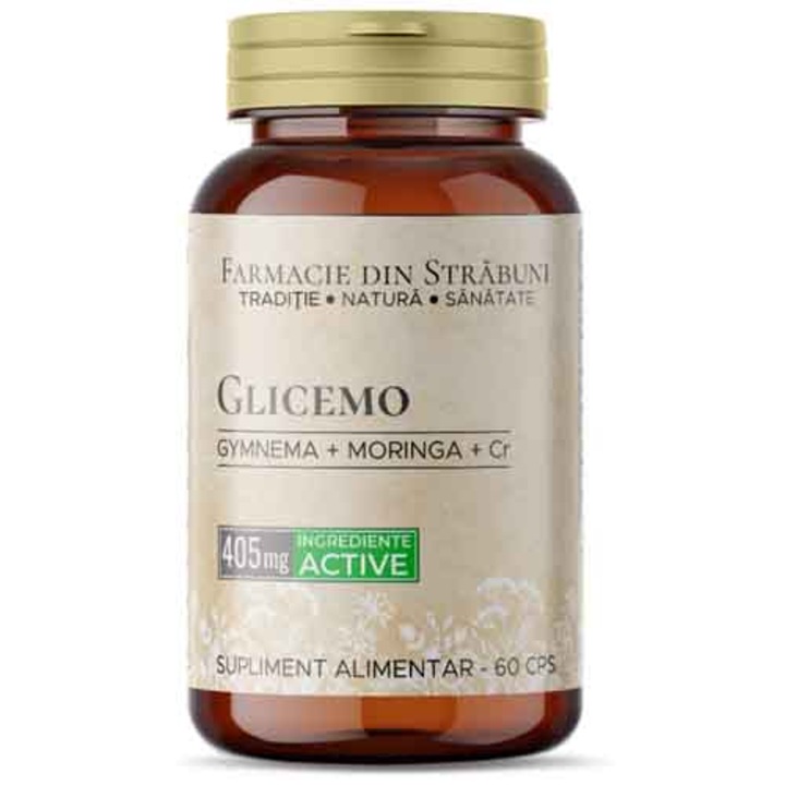 Supliment natural Glicemo 60 capsule, Farmacie din Strabuni