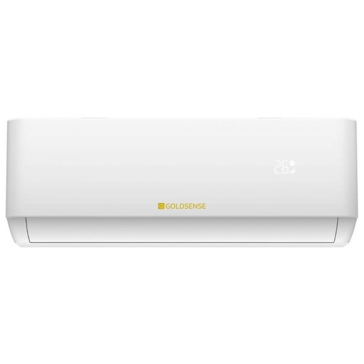 Aparat aer conditionat Goldsense Aether Pro 9000 BTU/h, filtru carbon activ, Model 2024, Smart Air Flow, I Feel, kit montaj inclus, WiFi Ready, incalzire -20 grade