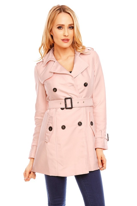 Női öves kabátok, Halvány rózsaszín